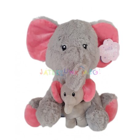 With Snuggles: Anya és gyermeke elefánt plüss játék