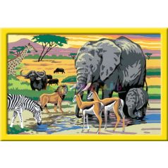 Ravensburger kreatív képfestő: Állatok Afrikában