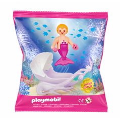 Playmobil figura: Sellő baba babakocsival