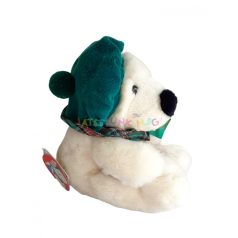 Nici plüss maci zöld sapkában