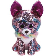   Ty Beanie Boos Flippables Yappy csivava flitterekkel plüss 15cm