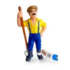 Bullyland: Farmer vasvillával (sárga ing) 62447