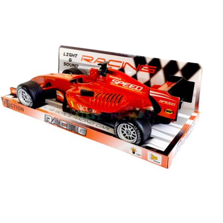 Friction Racing Car - Versenyautó fénnyel és hanggal (piros)