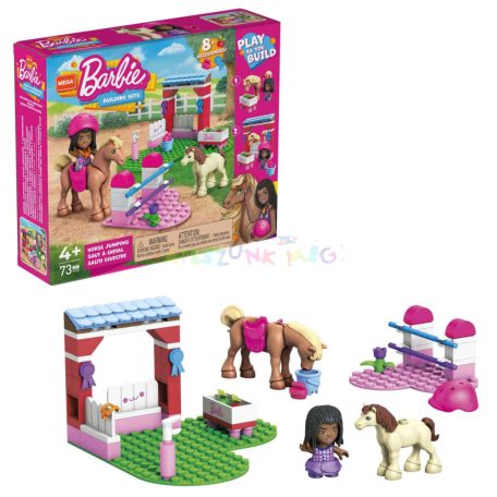 Mattel: MEGA Barbie Lovas akadálypálya építőjáték (HDJ84)