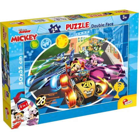 Lisciani Disney Junior Mickey Mouse kétoldalas kirakó 24db-os