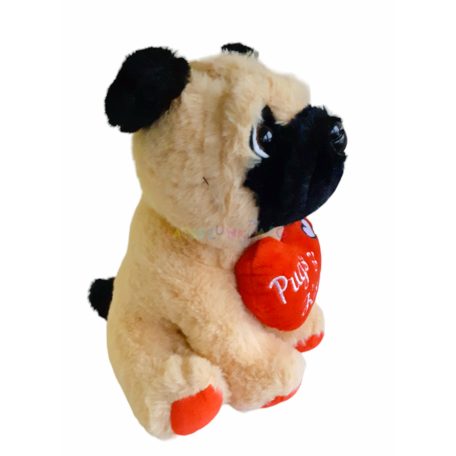 Huggables: Valentin napi kutya plüss figura 20cm