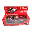 Burago: Ferrari 488 GTE AF Corse #51 2019 Bluetooth írányítású játék autó 1/41