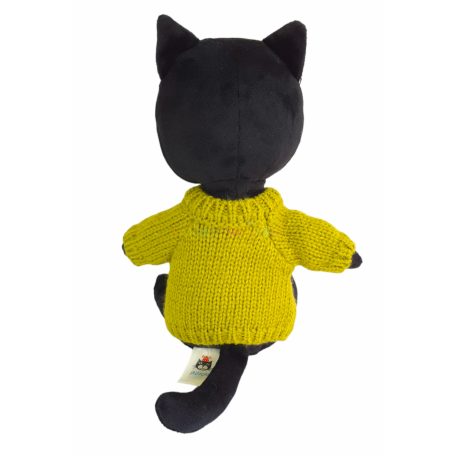 Jellycat Knitten Kitten Lime plüss cica 