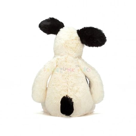Jellycat Bashful Black & Cream Puppy kutya plüss figura 30cm