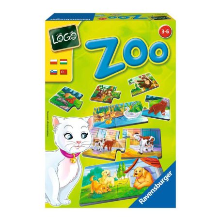 Ravensburger Logo Zoo állatok és kölykeik társasjáték (24360)