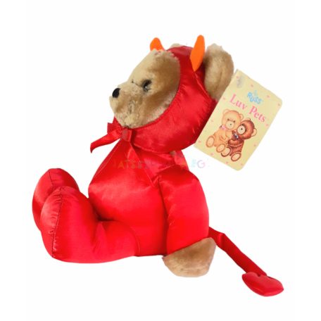 Russ Luv Pets: Devilish Teddy plüss maci ördög jelmezben 19cm