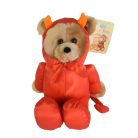 Russ Luv Pets: Devilish Teddy plüss maci ördög jelmezben 19cm