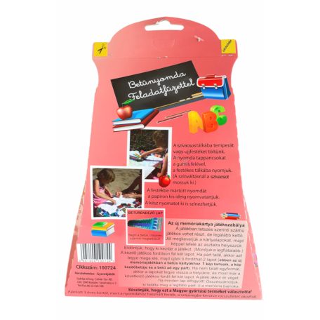 Betűnyomda feladatfüzettel