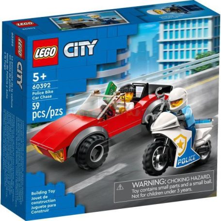 LEGO 60392 City - Rendőrségi motoros autós üldözés