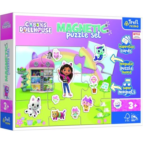 Trefl Gabi Babaháza mágneses puzzle (Gabby's Dollhouse)