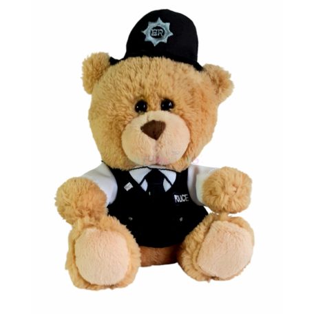 Keel Toys Pipp the bear and friends: Angol rendőr maci plüss 18cm