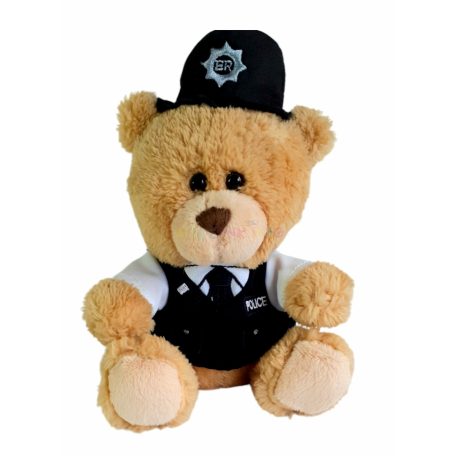 Keel Toys Pipp the bear and friends: Angol rendőr maci plüss 18cm
