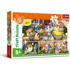   Trefl 44 Csacska macska - Együtt a csapat 100 db-os puzzle  (16442)