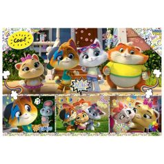   Trefl 44 Csacska macska - Együtt a csapat 100 db-os puzzle  (16442)