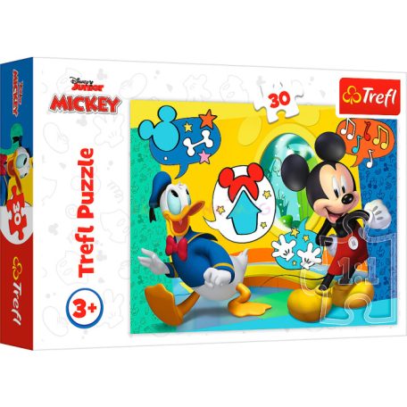 Trefl Disney - Mickey Mouse és Donald Kacsa 30 db-os puzzle (18289)