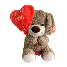 Love & Cuddles Valentin napi plüss kutya szívvel 30cm