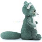 Les Déglingos Ptipotos Raccoon mosómedve plüss figura (zöld)