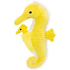   Les Déglingos Ptipotos Papadou Csikóhal apuka és kicsinye plüss figura (sárga) 34cm