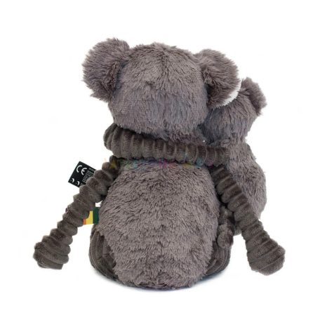 Les Déglingos Ptipotos Trankilou koala anya és kicsinye plüss figura (szürke) 25cm