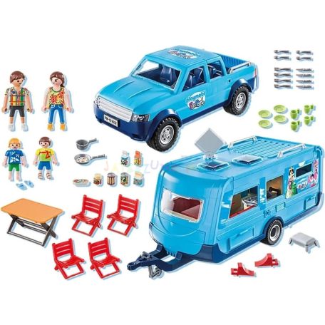 Playmobil 9502 Fun Park - Pick up lakókocsival