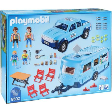 Playmobil 9502 Fun Park - Pick up lakókocsival