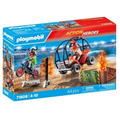   Playmobil 71808 Action Heroes: Kaszkadőrök motorral és homokfutóval