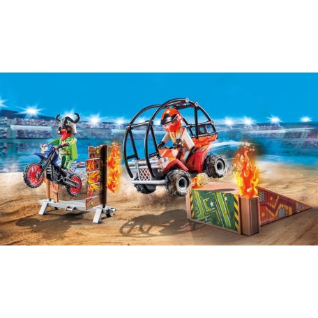 Playmobil 71808 Action Heroes: Kaszkadőrök motorral és homokfutóval
