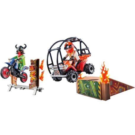 Playmobil 71808 Action Heroes: Kaszkadőrök motorral és homokfutóval