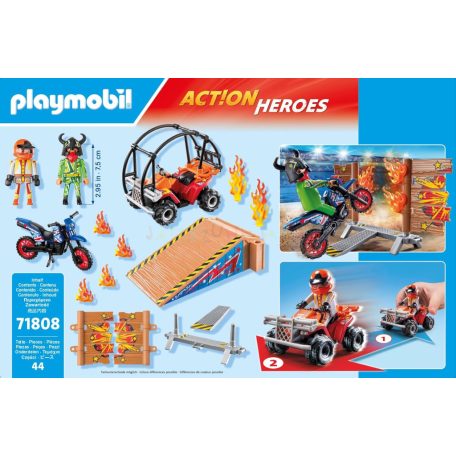 Playmobil 71808 Action Heroes: Kaszkadőrök motorral és homokfutóval