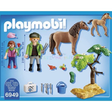 Playmobil Country 6949 Állatorvos pónival és csikóval