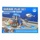 Garage Play Set - Rendőr állomás játékkészlet 3 járművel (45db-os)