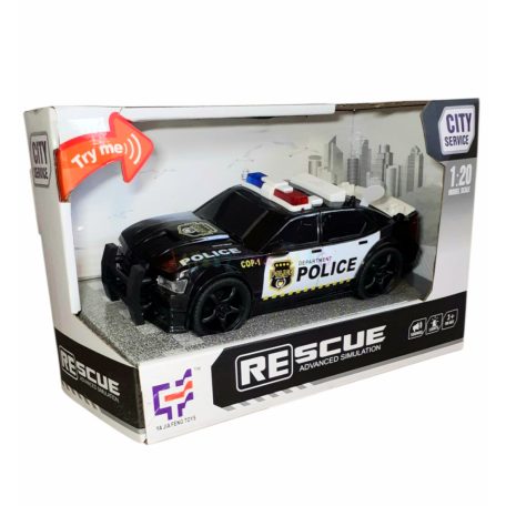 City Service - Rendőrautó fény és hangeffekttel 1:20