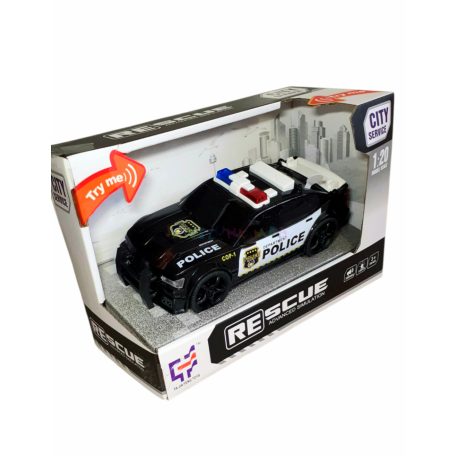 City Service - Rendőrautó fény és hangeffekttel 1:20