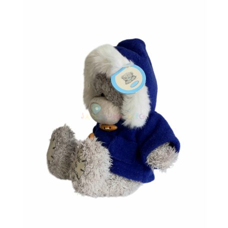 Me To You maci kék kapucnis télikabátban 15cm