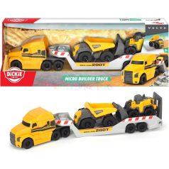 Dickie Toys Micro Builder Mack kamion Volvo munkagéppel