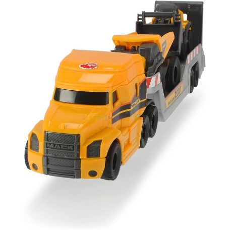 Dickie Toys Micro Builder Mack kamion Volvo munkagéppel