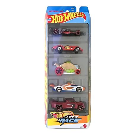 Mattel Hot Wheels autószett 1/64 - Let's Race 5db-os (JBJ79)