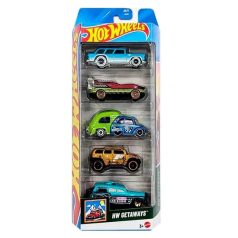   Mattel Hot Wheels autószett 1/64 - HW Getaways 5db-os (JBJ77)