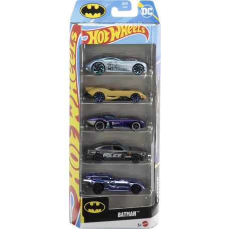 Mattel Hot Wheels autószett 1/64 - Batman 5db-os (JBJ76)