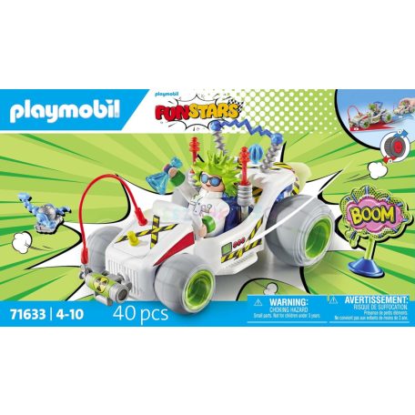 Playmobil 71633 Funstars Versenyautó Professzor figurával