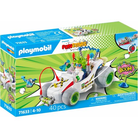 Playmobil 71633 Funstars Versenyautó Professzor figurával