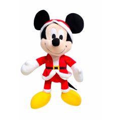 Disney Mickey Mouse mikulásruhában plüss figura 30cm