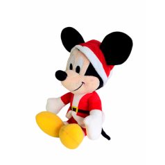 Disney Mickey Mouse mikulásruhában plüss figura 30cm