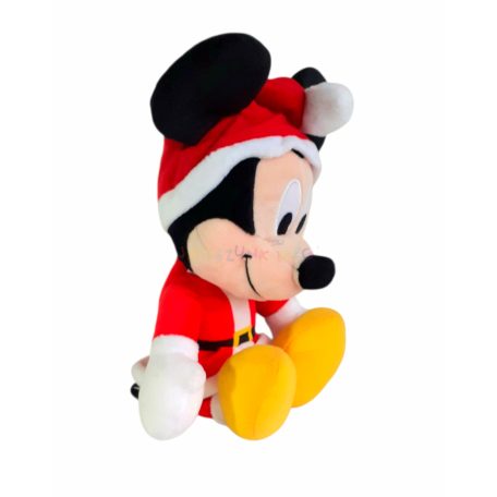 Disney Mickey Mouse mikulásruhában plüss figura 30cm