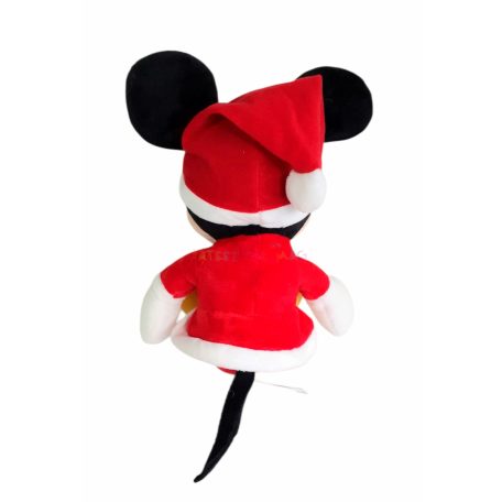 Disney Mickey Mouse mikulásruhában plüss figura 30cm